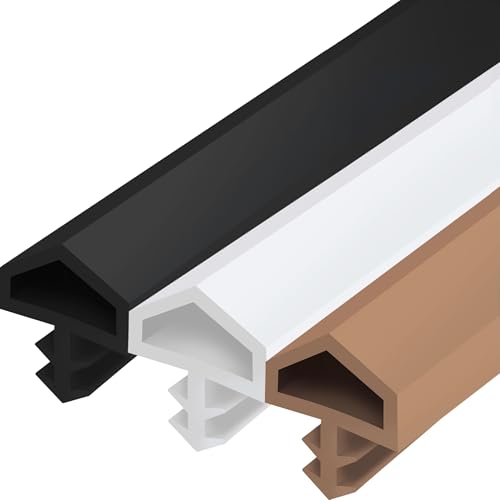 Gedotec Zugluftstopper für Zimmertür M 680 | 1 Rolle - Türrahmen Dichtung | Länge: 25 m | Falzbreite: 12 mm | Türdichtung Kunststoff TPE weich PVC beige | zum Abdichten von Türen | Türgummi von Gedotec