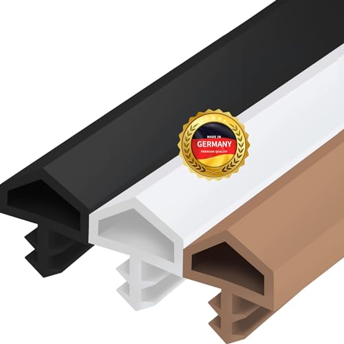 Gedotec Zugluftstopper für Zimmertür M 680 weiß | Länge: 25 m | Falzbreite: 12 mm | 1 Rolle Profi Türrahmen Dichtung | Türdichtung Kunststoff TPE weich PVC | Türgummi zum Abdichten von Türen von Gedotec