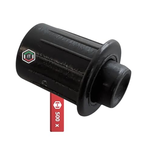 Gedotec Türdämpfer aus Kunststoff | Einbohrdämpfer Ø 8 mm | 500 Stück Grau | Dämpfer für Türen einbohren | Türdämpfer gegen knallende Türen | Anschlagpuffer SAMMY-GO | Softclose Nachrüsten Möbeltüren von Gedotec