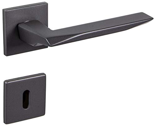 Gedotec Türdrücker-Garnitur Antik Türbeschlag Zimmertür - Prisma 1351 | Türgriff anthrazit matt | Griff BB - Buntbart | 1 Set - Design Drückergarnitur Innentüren inkl. Befestigungsmaterial Gedotec Türdrücker-Garnitur Antik Türbeschlag Zimmertür - Prisma 1351 | Türgriff anthrazit matt | Griff BB - Buntbart | 1 Set - Design Drückergarnitur Innentüren inkl. Befestigungsmaterial von Gedotec
