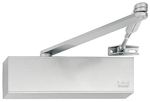 Gedotec Türschließer weiss Obentürschließer Dorma TS 71 EN 3-4 mit Rastfeststellarm | weiß matt | Stangen-Türschliesser Öffnungswinkel 180° | 1 Set - Selbst-Schließer für Zimmertüren & Innentüren von Gedotec