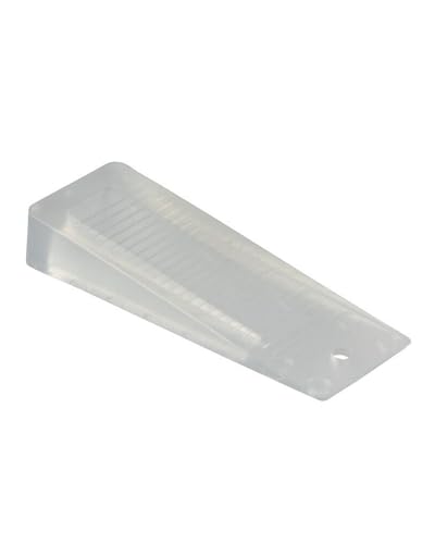 Gedotec Türstopper Keil - Transparent | 1 Stück Robuster und langlebiger Keil aus Kunststoff | Tür Feststeller | Türstopper klein für alle Türen | Fensterstopper Gummikeil Stopper von Gedotec