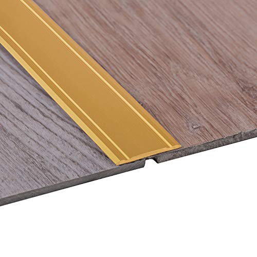 Gedotec Übergangsleiste flach - 1 Stück Bodenprofil selbstklebend | Aluminium Messing eloxiert | Bodenprofil - nicht gelocht | Abdeckleiste 2000 x 30 mm | Abdeckleiste für Fußböden - Trittleiste Gedotec Übergangsleiste flach - 1 Stück Bodenprofil selbstklebend | Aluminium Messing eloxiert | Bodenprofil - nicht gelocht | Abdeckleiste 2000 x 30 mm | Abdeckleiste für Fußböden - Trittleiste von Gedotec