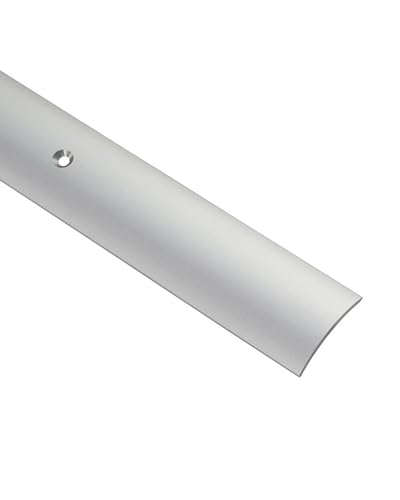 Gedotec Übergangsprofil Laminat - Vinyl Übergangs-Schiene gelocht Bodenprofil gewölbt | Türschwelle zum Schrauben | Alu Silber eloxiert | Profil 30 x 1000 mm | 1 Stück Teppichschiene von Gedotec