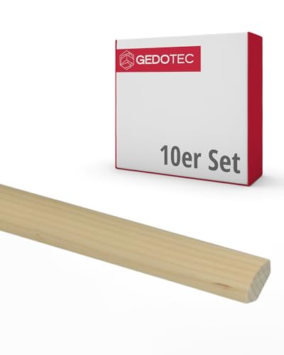 Gedotec Viertelrundstab - Holzbretter zum bauen und basteln aus Nadel-Holz 100 cm | 10 Stück 7x7 mm | BASIC | vielseitige Zierleiste und Holz zum Basteln von verschiedenen Objekten | Holzleisten Gedotec Viertelrundstab - Holzbretter zum bauen und basteln aus Nadel-Holz 100 cm | 10 Stück 7x7 mm | BASIC | vielseitige Zierleiste und Holz zum Basteln von verschiedenen Objekten | Holzleisten von Gedotec