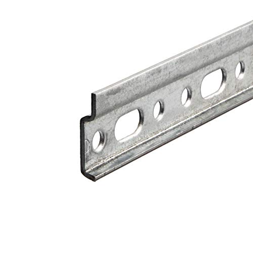 Gedotec Wandschiene Küchenschrank Schrankaufhänger Aufhängeschiene - Oberschrank | Länge 2000 mm | Stahl verzinkt | Montageschiene für Hänge-Schränke | 1 Stück - Hänge-Schiene Metall zum Schrauben von Gedotec