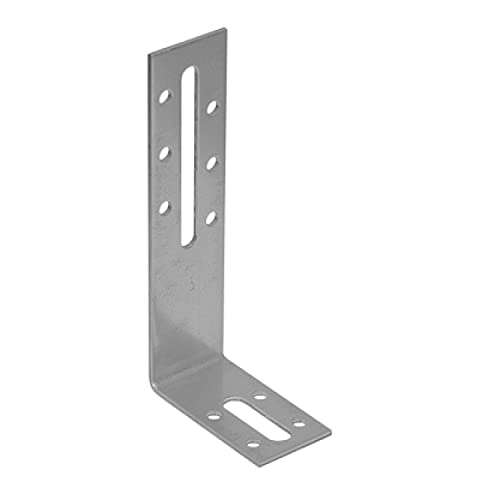 Gedotec Winkelverbinder 90° Verstellwinkel für Gipskartonplatten | 1 Stk Winkeleisen - 120x55x30 mm | Pfostenträger Schwerlast Anschraub-Winkel | Metall Winkel Metallwinkel 90 Grad Winkel Metall von Gedotec