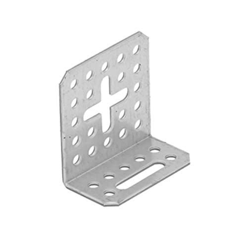 Gedotec Winkelverbinder 90° Verstellwinkel für Gipskartonplatten | 1 Stk Winkeleisen - 60x30x56 mm | Pfostenträger Schwerlast Anschraub-Winkel | Metall Winkel Metallwinkel 90 Grad Winkel Metall von Gedotec