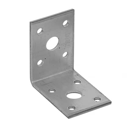 Gedotec Winkelverbinder 90° Verstellwinkel für Gipskartonplatten | 20 Stk Winkeleisen - 50x50x35 mm | Pfostenträger Schwerlast Anschraub-Winkel | Metall Winkel Metallwinkel 90 Grad Winkel Metall von Gedotec