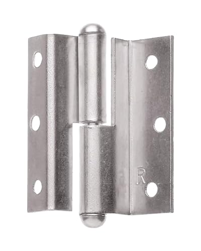 Gedotec Zimmertür-Scharnier gekröpft Türband Metall Möbel-Scharnier für Türen - H1919 | Kröpfung D 7,5 mm | Länge 50 mm | Stahl vernickelt matt | DIN Links | 1 Stück - Winkelband zum Schrauben Gedotec Zimmertür-Scharnier gekröpft Türband Metall Möbel-Scharnier für Türen - H1919 | Kröpfung D 7,5 mm | Länge 50 mm | Stahl vernickelt matt | DIN Links | 1 Stück - Winkelband zum Schrauben von Gedotec