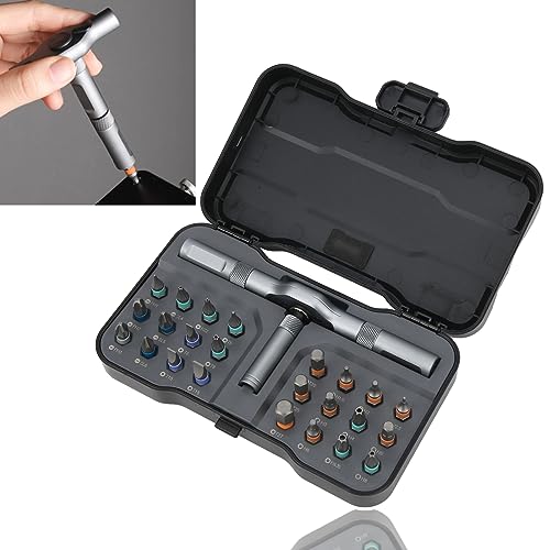 T Griff Ratschenschraubendreher Set, Leichtgewicht 24 in 1 Ratschenschraubendreher Bit Set, Mehrzweck 24 Bit Ratschenschraubendreher Set mit Griff, Für Haus Leben Für Wartung T Griff Ratschenschraubendreher Set, Leichtgewicht 24 in 1 Ratschenschraubendreher Bit Set, Mehrzweck 24 Bit Ratschenschraubendreher Set mit Griff, Für Haus Leben Für Wartung von Gedourain