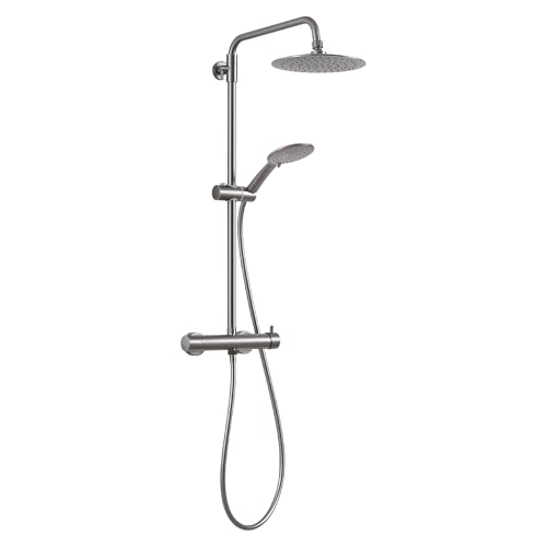Ausziehbare Duschsäule Star plus 02 Gun Metal von Gedy