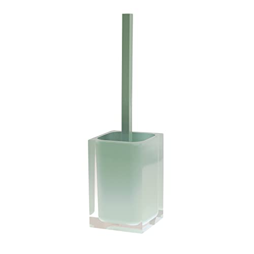 GEDY | Auckland WC-Bürste aus transparentem Harz, Farbe Mintgrün, Maße: 37,5 x 9,8 x 9,8 cm und Gewicht 0,86 kg von Gedy