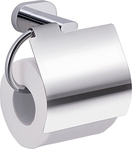 Gedy BE251300100 Toilettenpapierhalter mit Deckel, verchromt, 7 x 16,2 x 11,2 cm von Gedy