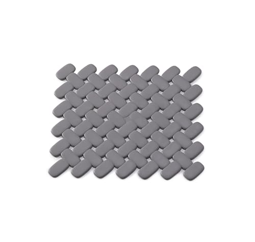 Gedy | Bricks rutschfeste Küchenspüle aus PVC, Farbe Grau, Maße 26 x 26 x 0,3 cm und Gewicht 0,290 kg von Gedy