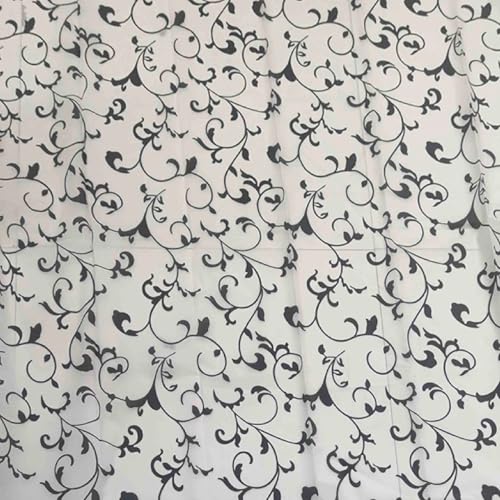 Gedy Corinzia Vorhang, 120 x 200 cm, Weiß/Schwarz von Gedy