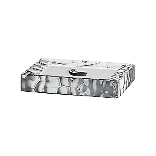 Gedy G-New Martina, Seifenschale Silver, Komponenten aus Keramik, Maße 2,3 x 13 x 9 cm und Gewicht 0,256 kg, Design R&S, 2 Jahre Garantie, Unica von Gedy