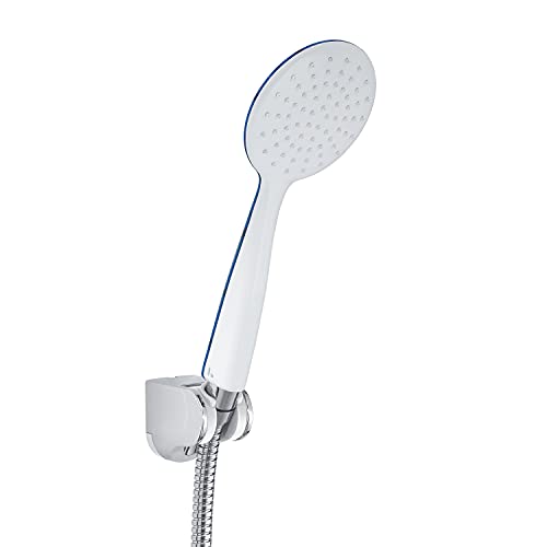 Gedy G-Tendence 06, Universal-Handbrause mit 1 Strahlart, Flexibler Duschkopf 150 cm mit Finish, 2 Jahre Garantie, Design R&S, sandabweisender Duschfilter inklusive, Sand, verchromt/weiß, einzigartig Gedy G-Tendence 06, Universal-Handbrause mit 1 Strahlart, Flexibler Duschkopf 150 cm mit Finish, 2 Jahre Garantie, Design R&S, sandabweisender Duschfilter inklusive, Sand, verchromt/weiß, einzigartig von Gedy