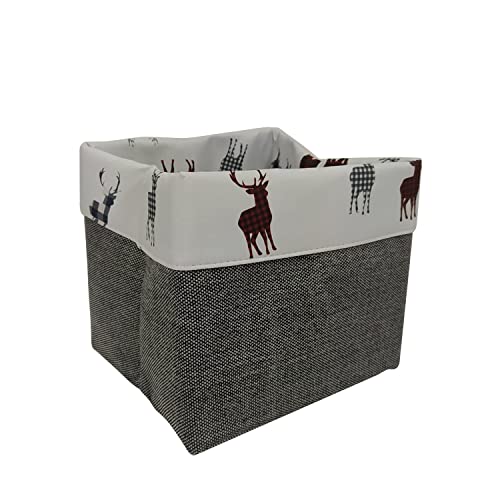 Gedy | Lavendel Weihnachtsbad-Organizer aus Bafia und Nylon, Farbe Grau, Maße 16,5 x 31 x 19 cm und Gewicht 0,29 kg von Gedy