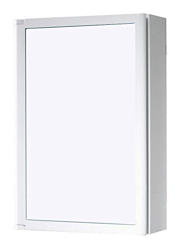 Gedy R&D Design ABS-Badezimmerschrank, 45 x 30 x 14,3 cm, Weiß (ohne Spiegel) von Gedy