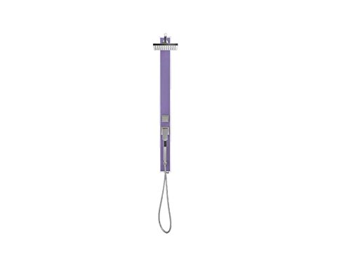 Gedy gs060017900 g-shower lilas-panneau de Douche mit Apfel quadratisch + Handbrause monosalida 130 x 11 von Gedy