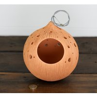 Handgemachter Terrakotta Blumenampel Rustikaler Kugeltopf Aus Keramik Handgemachter Terrakotta Blumenampel Rustikaler Kugeltopf Aus Keramik von GeeCeFa
