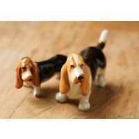 Keramik Basset Hound Hunde Tier Figurine Puppe Ornamente Sammlergeschenk Keramik Basset Hound Hunde Tier Figurine Puppe Ornamente Sammlergeschenk von GeeCeFa