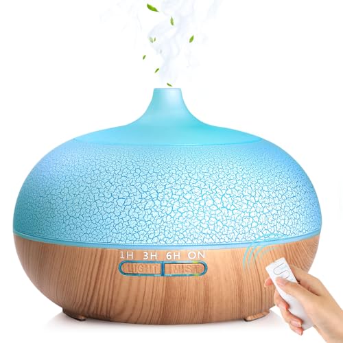GeeRic Aroma Diffuser für Duftöle, 550ml Ultraschall Luftbefeuchter Diffusor für ätherische Öle,Raumbefeuchter Aromatherapie Öle Duftlampe mit 7 Farben LED Leichte für Schlafzimmer Büro Yoga Spa GeeRic Aroma Diffuser für Duftöle, 550ml Ultraschall Luftbefeuchter Diffusor für ätherische Öle,Raumbefeuchter Aromatherapie Öle Duftlampe mit 7 Farben LED Leichte für Schlafzimmer Büro Yoga Spa von GeeRic