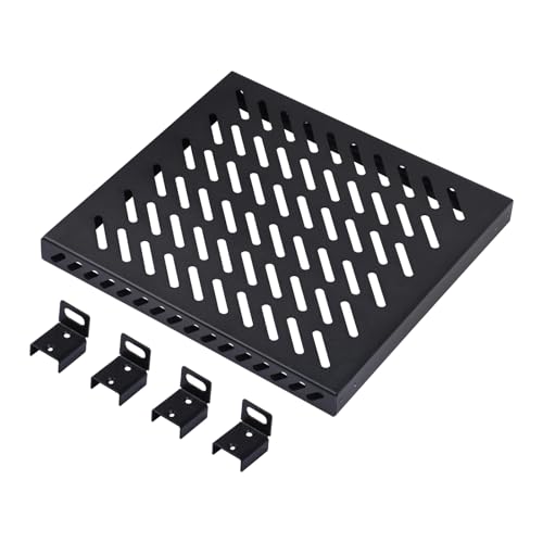 GeeeKPI 0.5U Heavy Duty Server Rack Shelf for DeskPi RackMate T1/T0 and 10 inch Server Rack or Network Cabinet, Perforated Design, 25 kg Load Capacity, Black GeeeKPI 0.5U Heavy Duty Server Rack Shelf for DeskPi RackMate T1/T0 and 10 inch Server Rack or Network Cabinet, Perforated Design, 25 kg Load Capacity, Black von GeeekPi