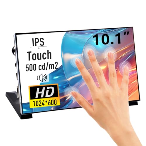GeeekPi 10.1 Inch Capacitive Touchscreen Monitor for Raspberry Pi,1024x600 IPS LCD Display with Dual-Speaker,HDMI Portable Monitor for Raspberry Pi 5/Pi 4B/3B+/3B/B+/Zero/400,Win11/10/8,BPi M5/M2 Zero GeeekPi 10.1 Inch Capacitive Touchscreen Monitor for Raspberry Pi,1024x600 IPS LCD Display with Dual-Speaker,HDMI Portable Monitor for Raspberry Pi 5/Pi 4B/3B+/3B/B+/Zero/400,Win11/10/8,BPi M5/M2 Zero von GeeekPi