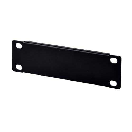 GeeekPi 7 Zoll Rackblende Blindabdeckplatte 1HE für DeskPi RackMate TT Netzwerkschrank, Blende für Netzwerk- & Serverschränke, Schwarz von GeeekPi
