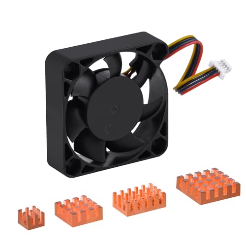 GeeekPi 40mm Cooling Fan & Copper Heatsink pack Cooler Cooling Kit for Raspberry Pi 5, Raspberry Pi 5 heatsink kit, Raspberry Pi 5 Cooler Kit, Raspberry Pi 5 Heatsink Cooler Kit von GeeekPi