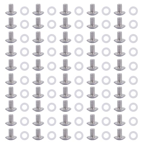 GeeekPi DeskPi RackMate Zubehör #10 – 32 x 5/16 Zoll (304) Edelstahlschrauben, Phillips Drive, Fully Threaded, Bright Finish, 50 Stück von GeeekPi