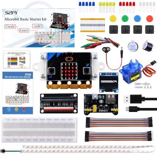 GeeekPi MicroBit Basic Starter Kit with BBC Micro:Bit V2.2 Board, DIY Programming STEM Kit with Coding Electronics Modules and Tutorial GeeekPi MicroBit Basic Starter Kit with BBC Micro:Bit V2.2 Board, DIY Programming STEM Kit with Coding Electronics Modules and Tutorial von GeeekPi