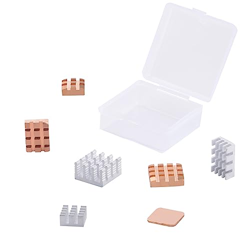 GeeekPi Raspberry Pi Copper Heatsink Radiator mit Thermalleitfähigem Klebstoff, 15 x 15 x 5 mm, für Raspberry Pi/Orange Pi/Rock Pi/Tinker Board/PCB Board CPU Chip GeeekPi Raspberry Pi Copper Heatsink Radiator mit Thermalleitfähigem Klebstoff, 15 x 15 x 5 mm, für Raspberry Pi/Orange Pi/Rock Pi/Tinker Board/PCB Board CPU Chip von GeeekPi