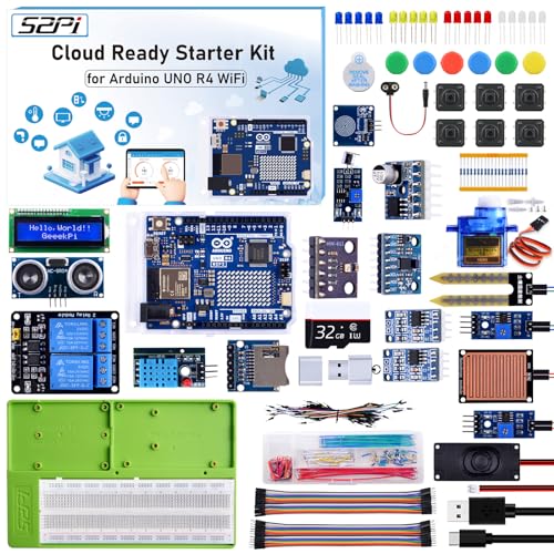 GeeekPi UNO R4 WiFi Ultimate Starter Kit, mit Original Arduino UNO R4 WiFi, Smart IoT & Basic Sensor Projekte mit Tutorials,Integration mit Arduino IDE,enthalten Various Sensors und Zubehör GeeekPi UNO R4 WiFi Ultimate Starter Kit, mit Original Arduino UNO R4 WiFi, Smart IoT & Basic Sensor Projekte mit Tutorials,Integration mit Arduino IDE,enthalten Various Sensors und Zubehör von GeeekPi