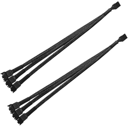GeekerChip Y Kabel für Lüfter PWM 3 Pin 1 Stück, 3 Wege PWM Lüfter Adapter Verlängerung PWM Fan Splitter, Lüfter Splitter Kabel,Geeignet für Computer PC Lüfterkabel GeekerChip Y Kabel für Lüfter PWM 3 Pin 1 Stück, 3 Wege PWM Lüfter Adapter Verlängerung PWM Fan Splitter, Lüfter Splitter Kabel,Geeignet für Computer PC Lüfterkabel von GeekerChip