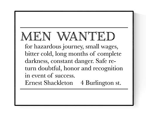 Ernest Shackleton Expedition Help Wanted Werbung | Vintage-Kunstdruck (20,3 x 25,4 cm) von Geekilicious Art