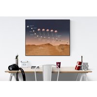Ausdauer Abstiegsplan | Nasa Kunstwerk Mars Mars-Rover Kunstdruck von GeekiliciousArt