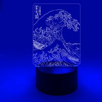 Die Große Welle Vor Kanagawa | Nachtlicht Led-Schild Geschenke Für Kinder Kind Wohnkultur von GeekiliciousArt