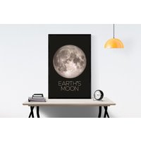 Mond Der Erde | Nasa Jpl Jenseits Unseres Sonnensystems Kunstdruck Mondoberfläche Blick Aus Dem Weltall Apollo-Missionen von GeekiliciousArt
