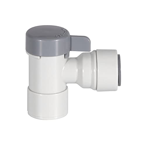 Geekpure Tank Kugelhahn Innengewinde 1/4" Thread x Tubing OD 3/8" für RO Umkehrosmose (DC-024) von Geekpure