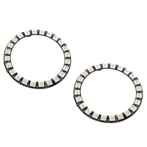 Geekstory 2 Stück 24 Bits WS2812 5050 RGB LED Ring Lampe 5050 LED Ring Bühne Licht mit integriertem farbigen RGB-Ring-Treiber für Zuhause Beleuchtung Küche Bar Heimdekoration Bühne Geekstory 2 Stück 24 Bits WS2812 5050 RGB LED Ring Lampe 5050 LED Ring Bühne Licht mit integriertem farbigen RGB-Ring-Treiber für Zuhause Beleuchtung Küche Bar Heimdekoration Bühne von Geekstory