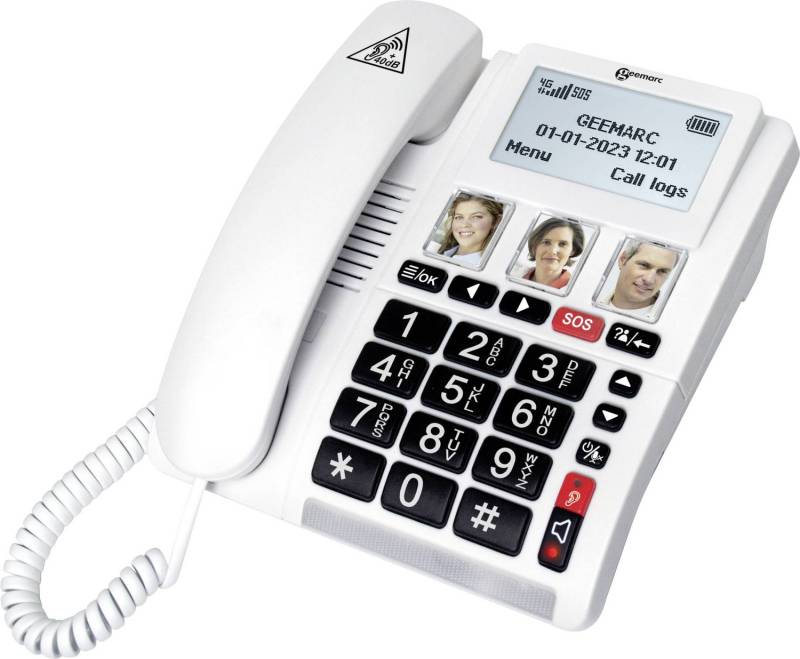 B-Ware Geemarc Cl9000 Schnurloses Seniorentelefon Foto Tasten Freisprechen Für Hörgerät B-Ware Geemarc Cl9000 Schnurloses Seniorentelefon Foto Tasten Freisprechen Für Hörgerät von Geemarc