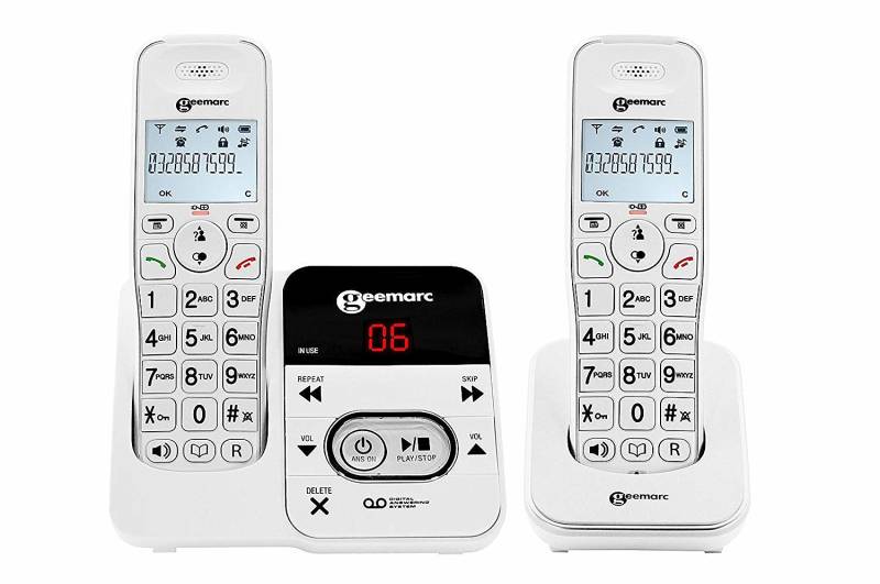 Geemarc Amplidect 295 2 Schnurloses Seniorentelefon Anrufbeantworter Beleuchtete B-Ware von Geemarc