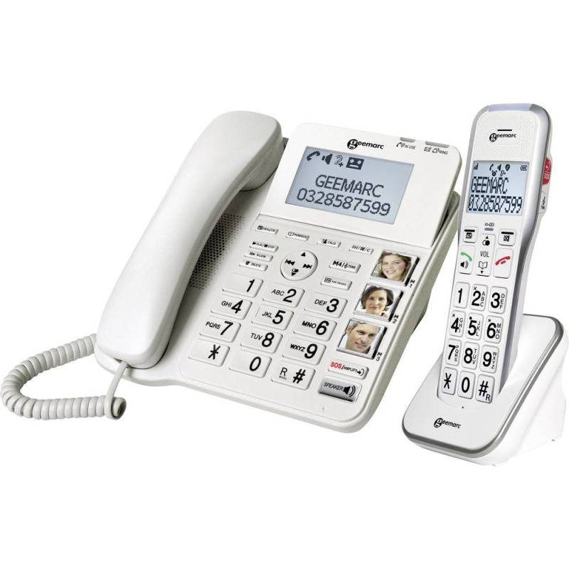 Geemarc Amplidect 595 Combi Schnurgebundenes Seniorentelefon Anrufbeantworter B-Ware von Geemarc