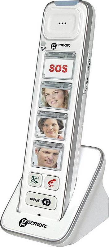 Geemarc Photo Dect 295 Schnurloses Seniorentelefon Mobilteil Telefon Hac Weiß189 B-Ware von Geemarc