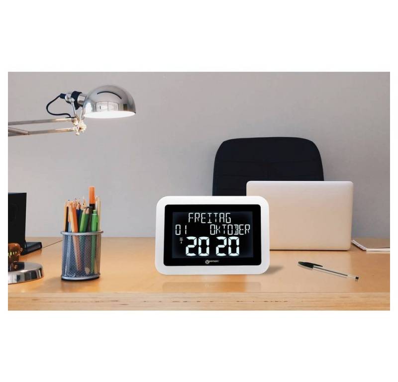 Geemarc Tischuhr Funkuhr mit Kalender und Hintergrundbeleuchtung für Demenz Geemarc Tischuhr Funkuhr mit Kalender und Hintergrundbeleuchtung für Demenz von Geemarc