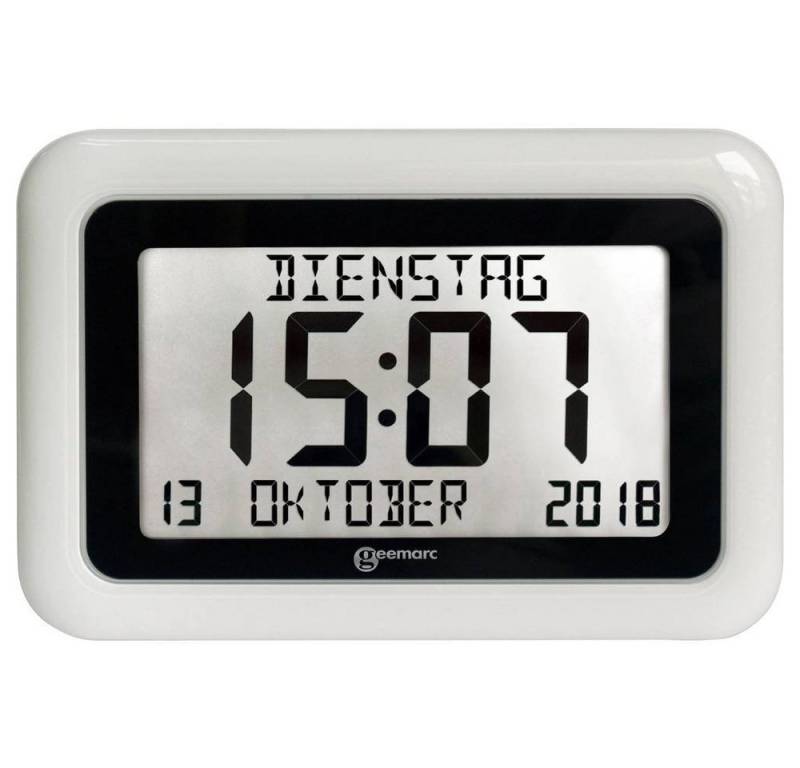 Geemarc Tischuhr Funkuhr mit großem Display Großes Display von Geemarc