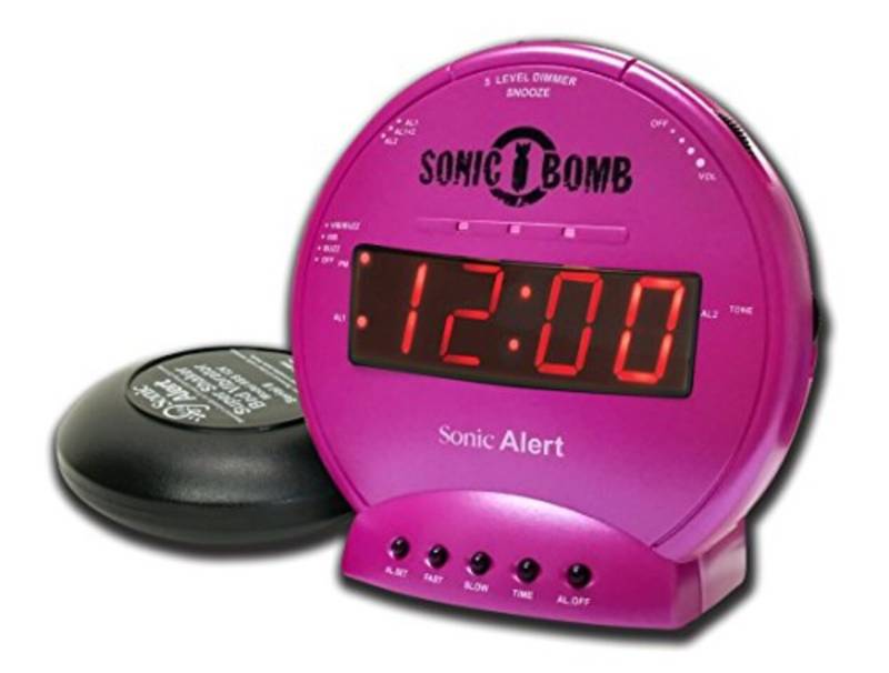 Geemarc Wecker Geemarc Sonic Bomb Wecker mit Vibration (pink) Extra lauter Weckton von Geemarc